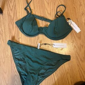 BCBGeneration Green Bikini Set size M Summer Swim NWT New